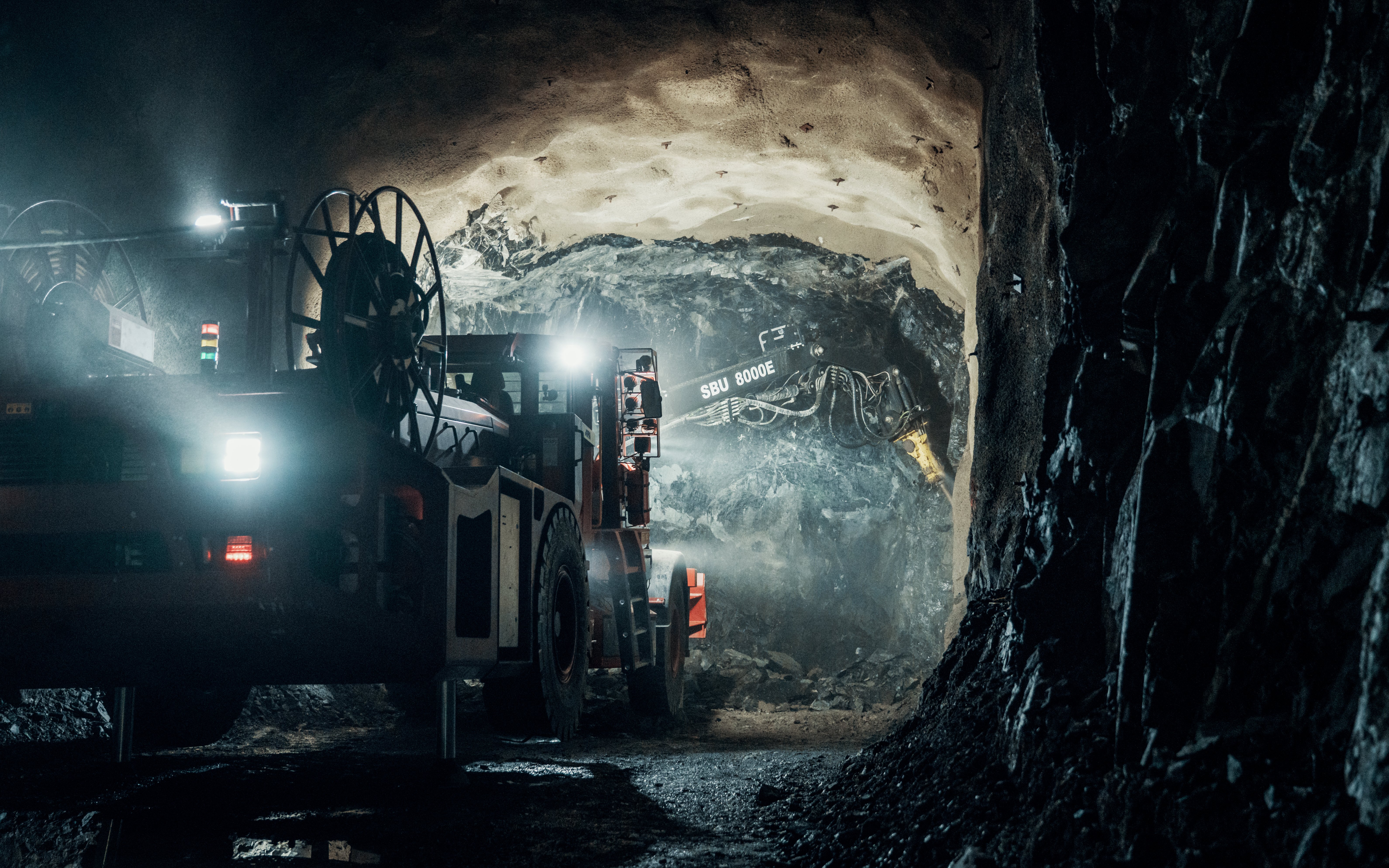 Boliden Area electrified scaling rig