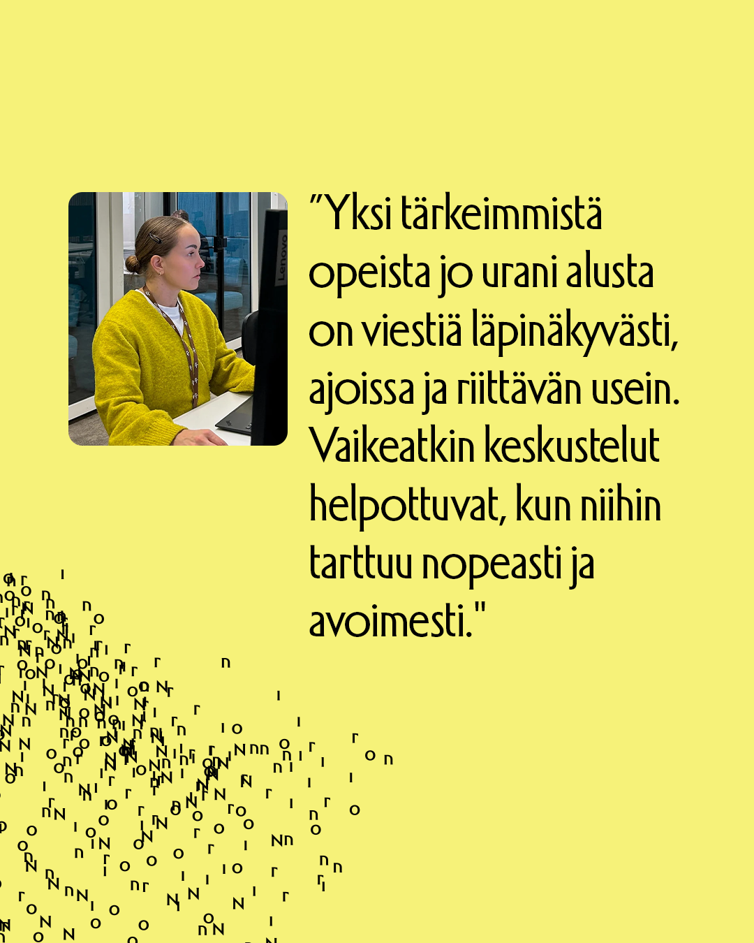 Nea Tamminen tuottaa tuloksia selkeällä viestinnällä